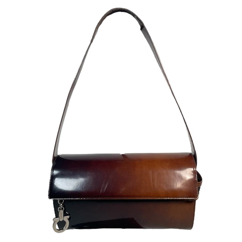 Salvatore Ferragamo Ombre Brown Shoulder Bag